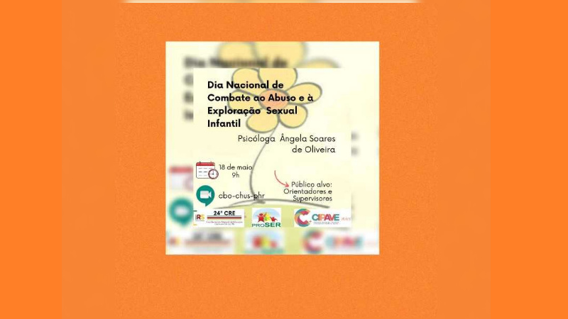 Dia Nacional de Combate ao Abuso e Exploração Sexual Infantil